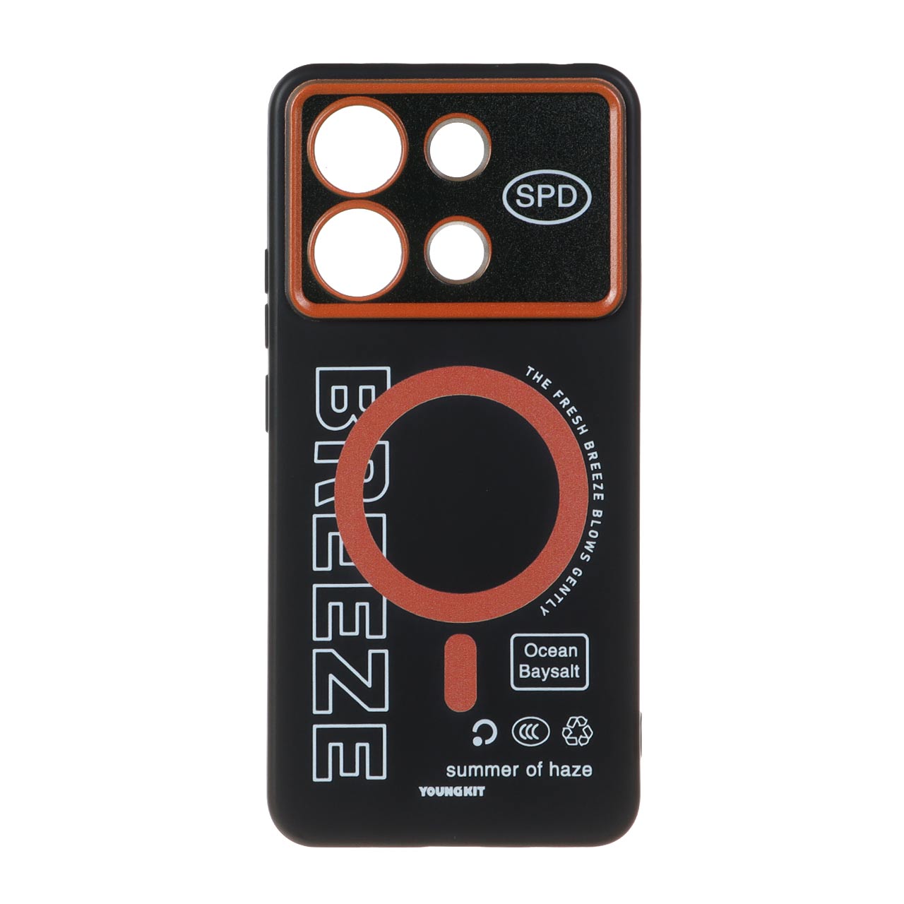 قاب Breeze طرح مگ سیف Xiaomi Redmi Note 13 4G - مشکی