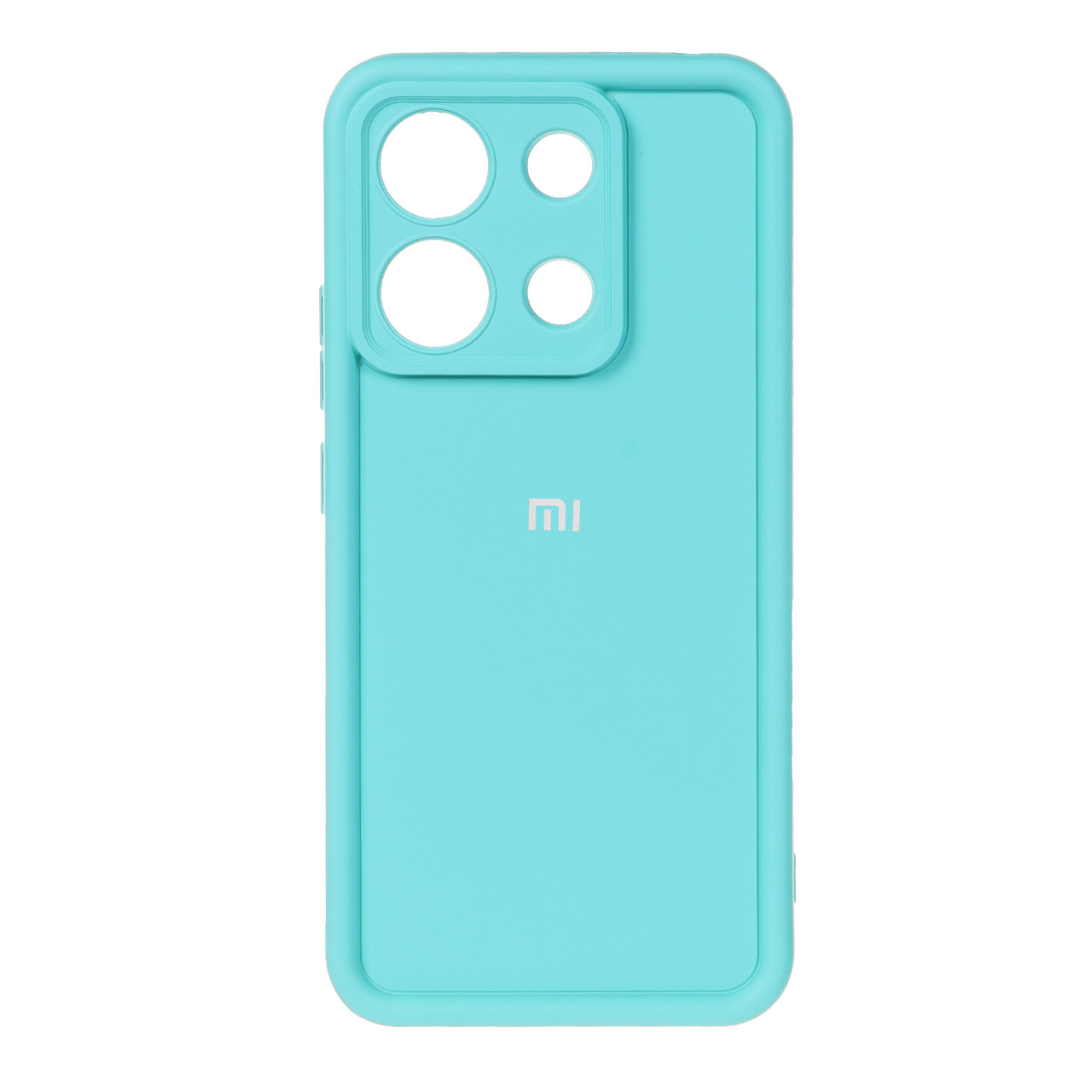 قاب Solid Case لوگو برجسته Xiaomi Redmi Note 13 4G - سبز آبی