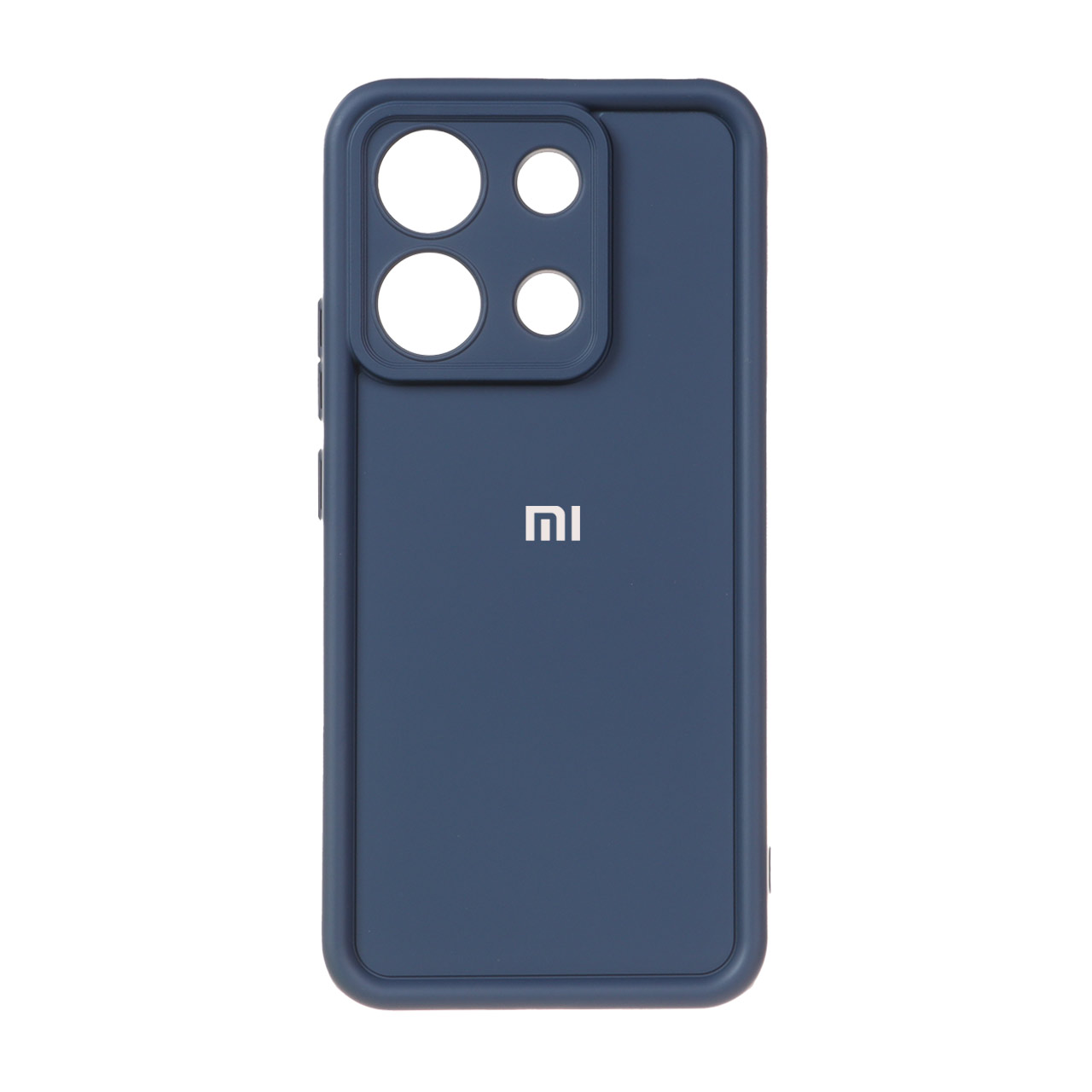 قاب Solid Case لوگو برجسته Xiaomi Redmi Note 13 4G - سرمه ای