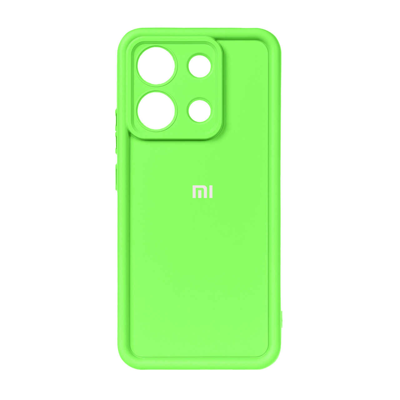 قاب Solid Case لوگو برجسته Xiaomi Redmi Note 13 4G - سبز روشن