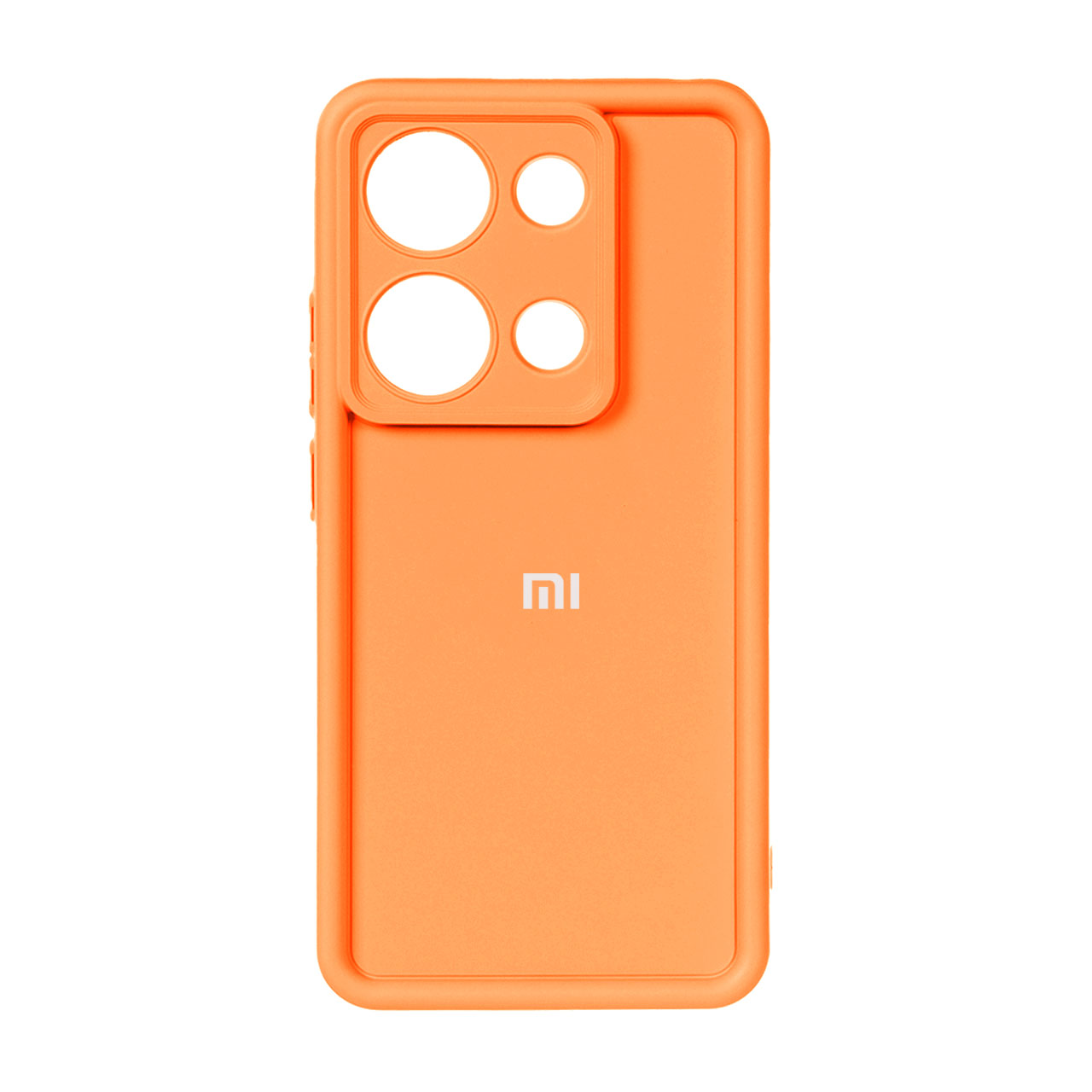 قاب Solid Case لوگو برجسته Xiaomi Redmi Note 13 Pro 4G / Poco M6 Pro 4G - نارنجی
