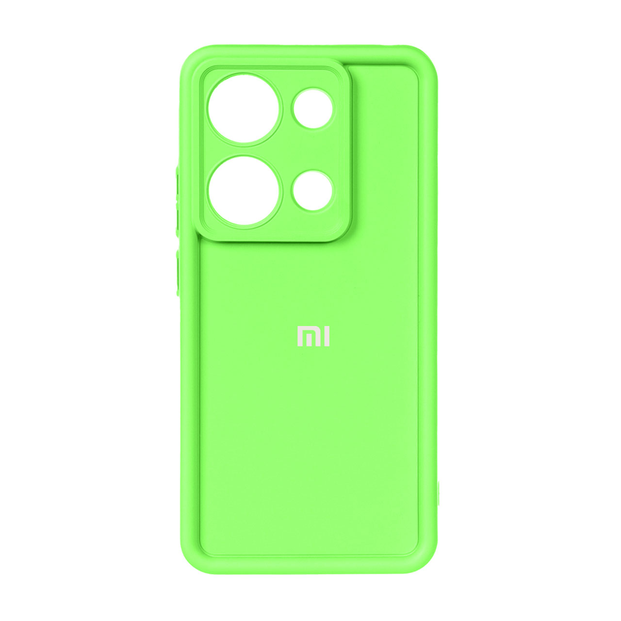 قاب Solid Case لوگو برجسته Xiaomi Redmi Note 13 Pro 4G / Poco M6 Pro 4G - سبز روشن