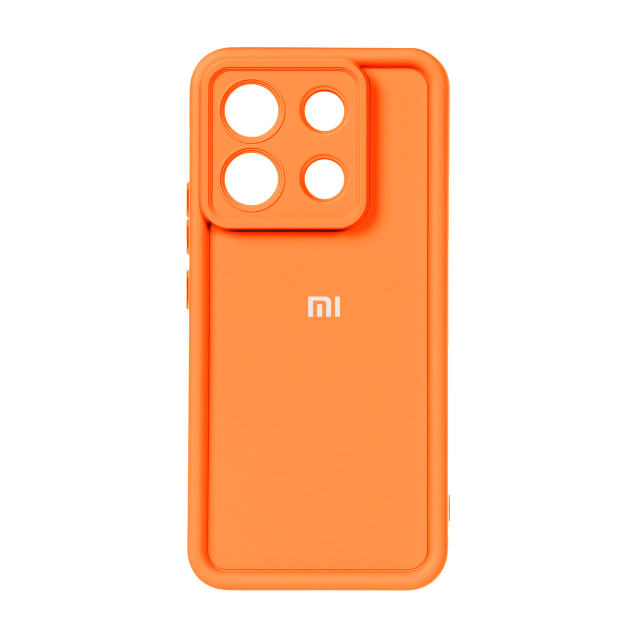 قاب Solid Case لوگو برجسته Xiaomi Redmi Note 13 Pro 5G / Poco X6 - نارنجی