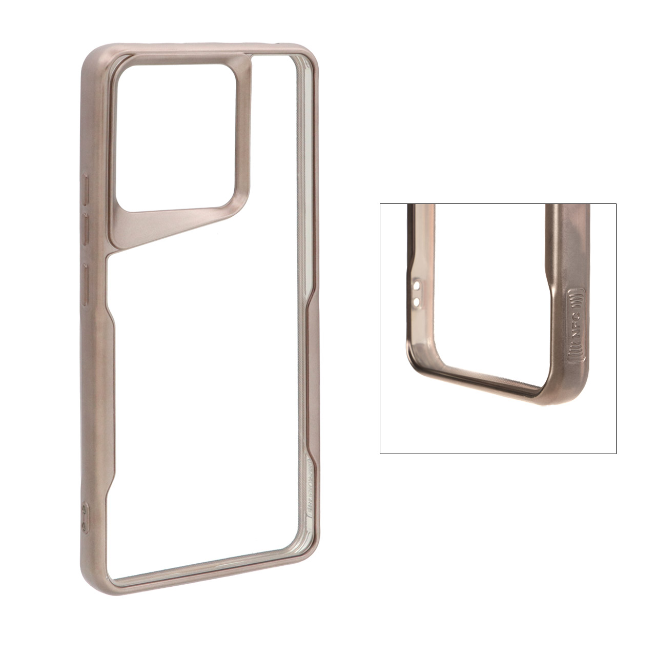 قاب Newzone شفاف Xiaomi Redmi Note 13 4G - بژ