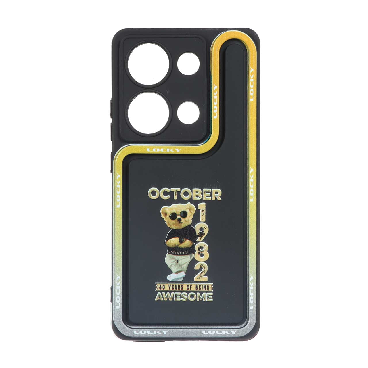 قاب Solid Case منحنی LUCKY طرح دار Xiaomi Redmi Note 13 Pro 4G / Poco M6 Pro 4G