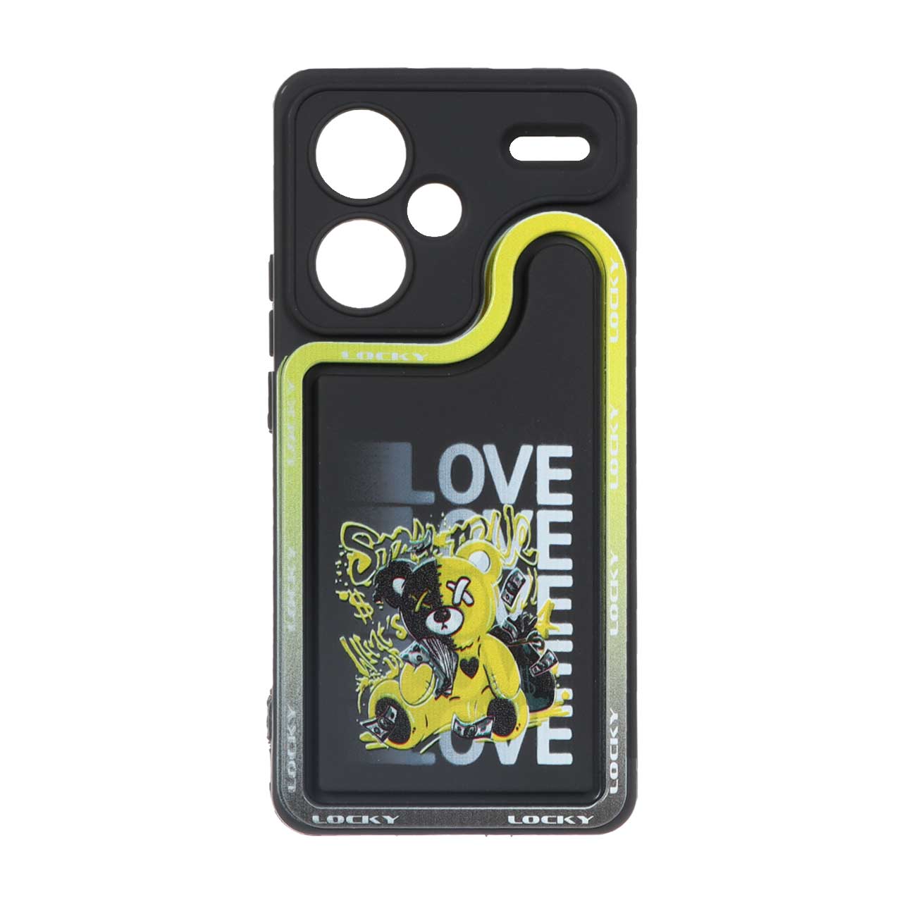 قاب Solid Case منحنی LUCKY طرح دار Xiaomi Redmi Note 13 Pro Plus
