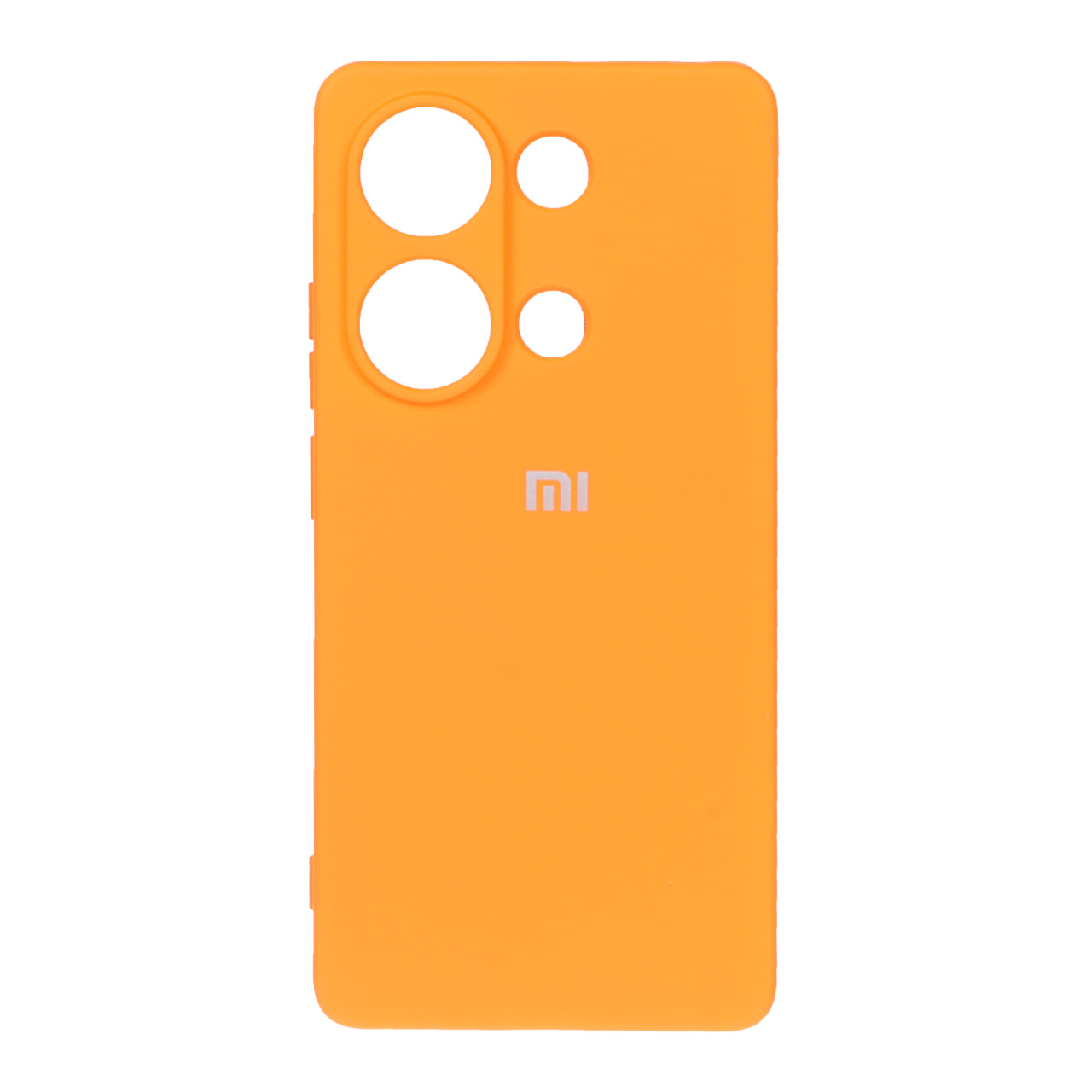 قاب سیلیکونی High Copy لوگودار Xiaomi Redmi Note 13 Pro 4G / Poco M6 Pro 4G - نارنجی