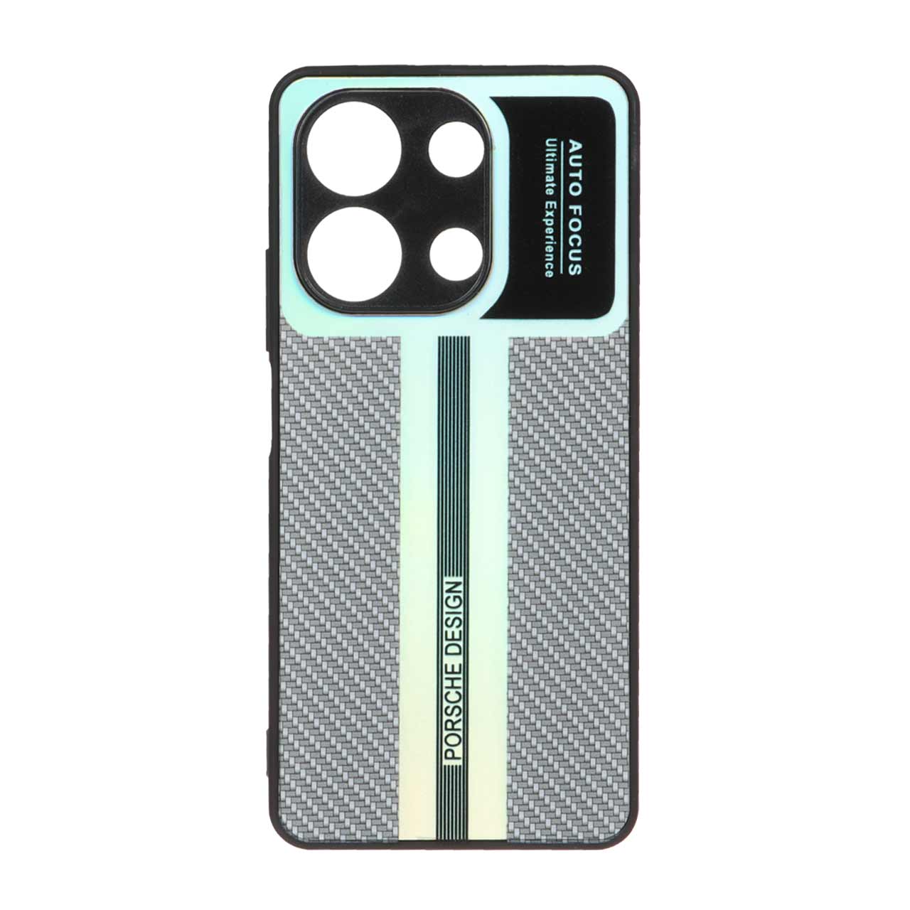 قاب آینه ای Porsche Design طرح کربن Xiaomi Redmi Note 13 4G - سفید