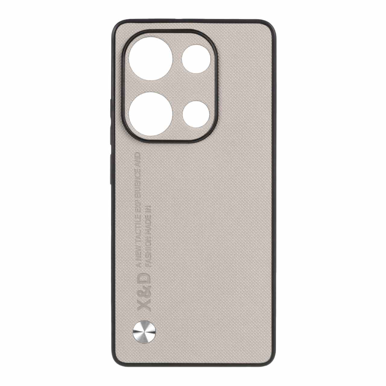 قاب طرح چرم X&D مدل Xiaomi Redmi Note 13 Pro 4G / Poco M6 Pro 4G - کرم