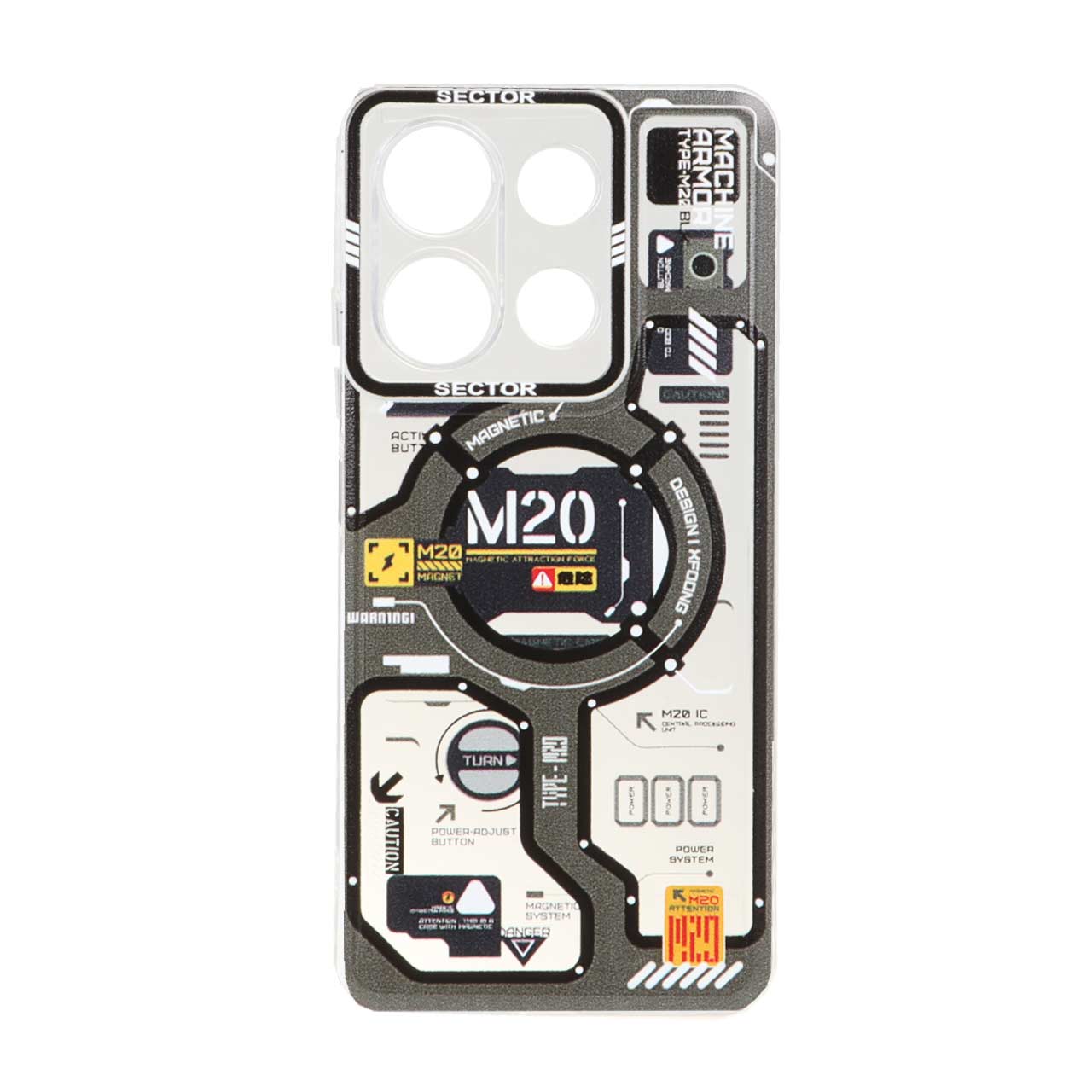 قاب ژله ای طرح دار SECTOR مدل Xiaomi Redmi Note 13 4G