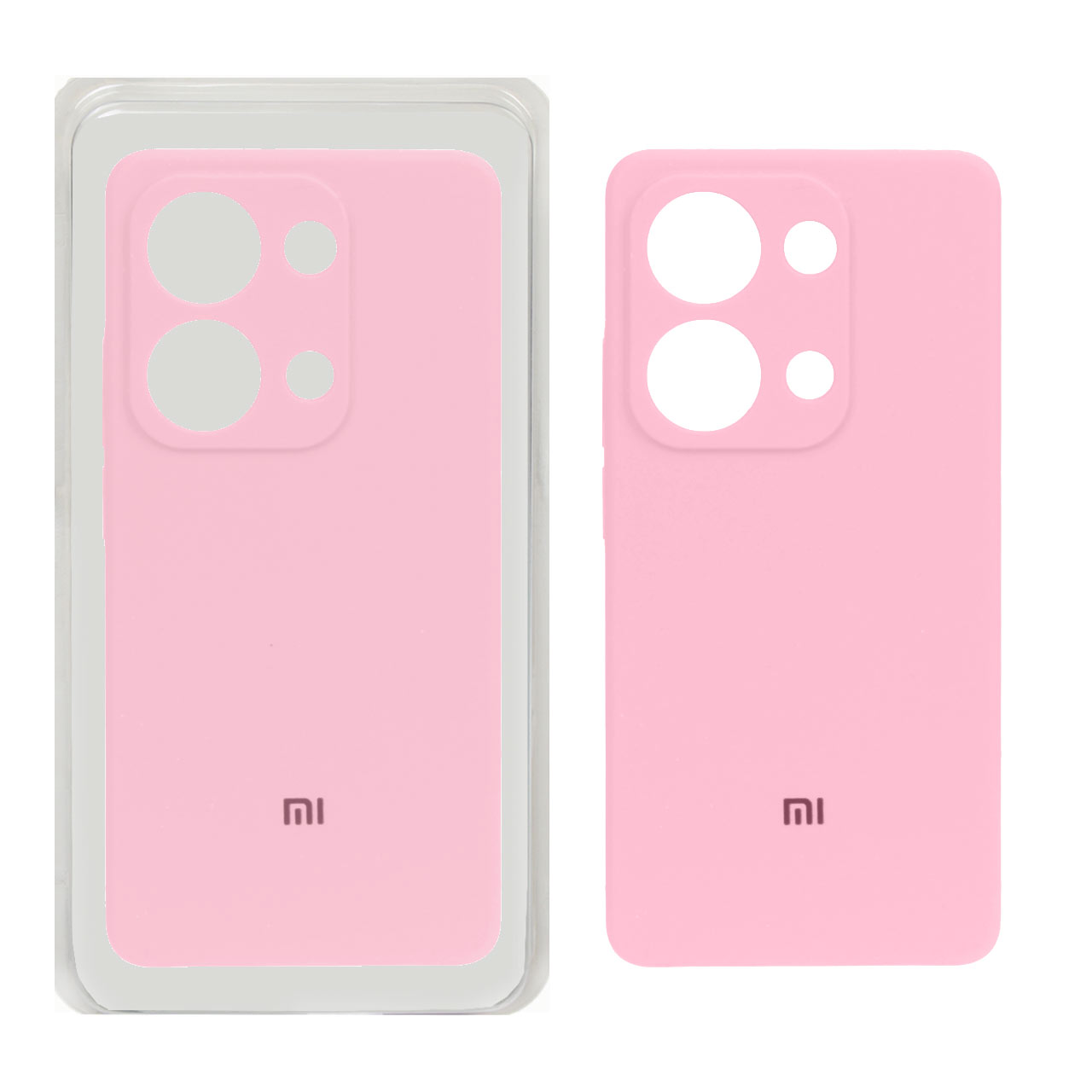 قاب سیلیکونی پاک کنی اورجینال Xiaomi Redmi Note 13 Pro 4G / Poco M6 Pro 4G - صورتی