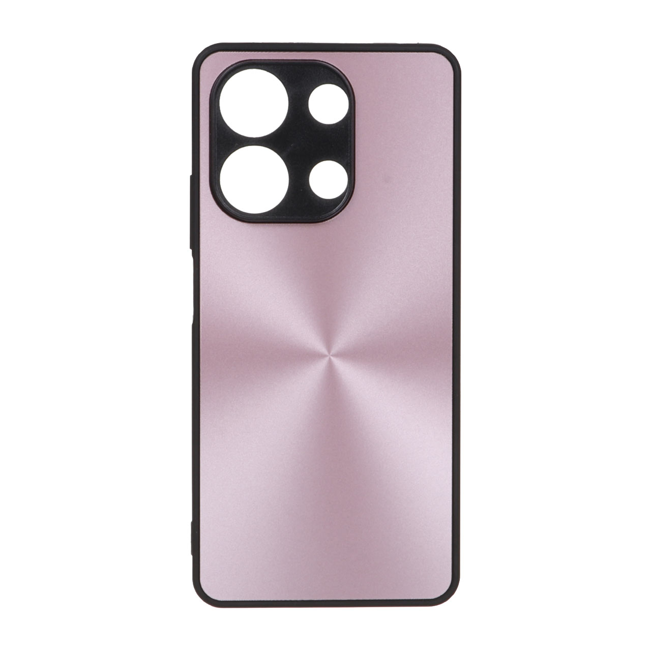 قاب لیزری دور مشکی محافظ لنزدار Xiaomi Redmi Note 13 4G - رزگلد