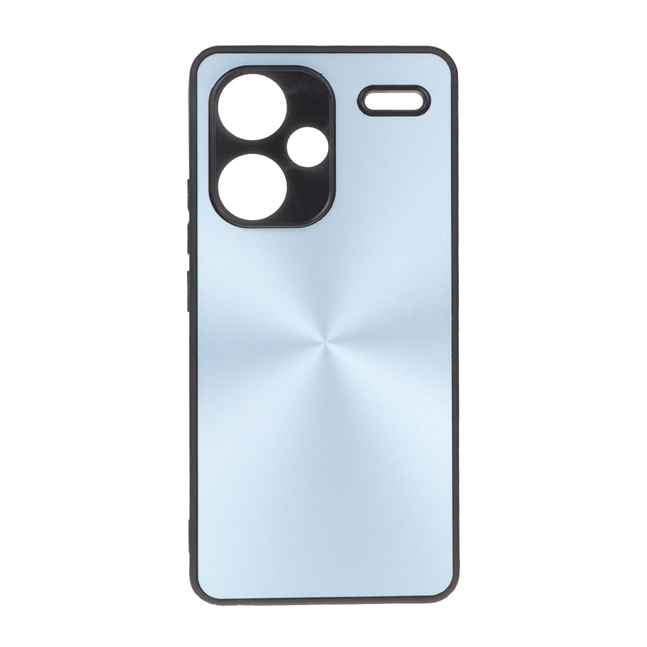 قاب لیزری دور مشکی محافظ لنزدار Xiaomi Redmi Note 13 Pro Plus - آبی