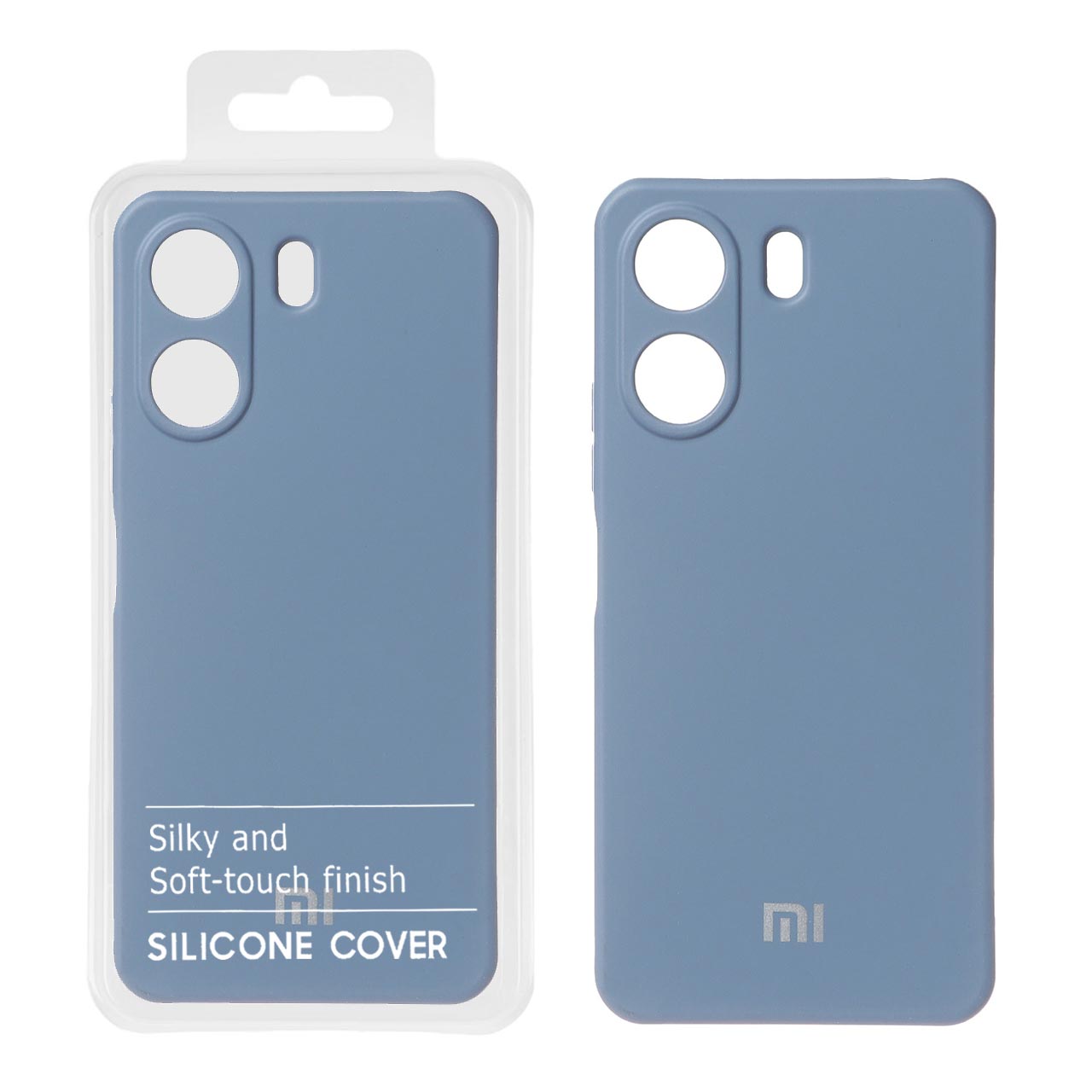 قاب نیو سیلیکون محافظ لنزدار Xiaomi Redmi 13C / Poco C65 - RFF - آبی فیلی