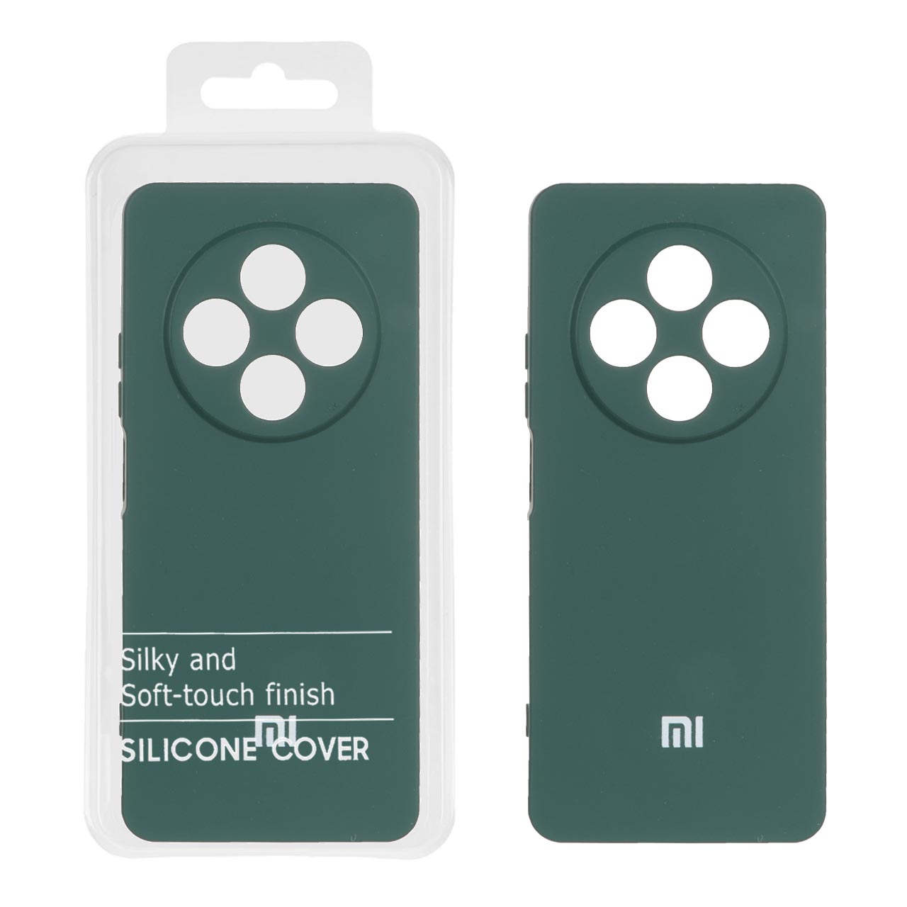 قاب سیلیکونی HighCopy مدل Xiaomi Redmi 14C / Redmi A4 / Poco C75 - سبز تیره