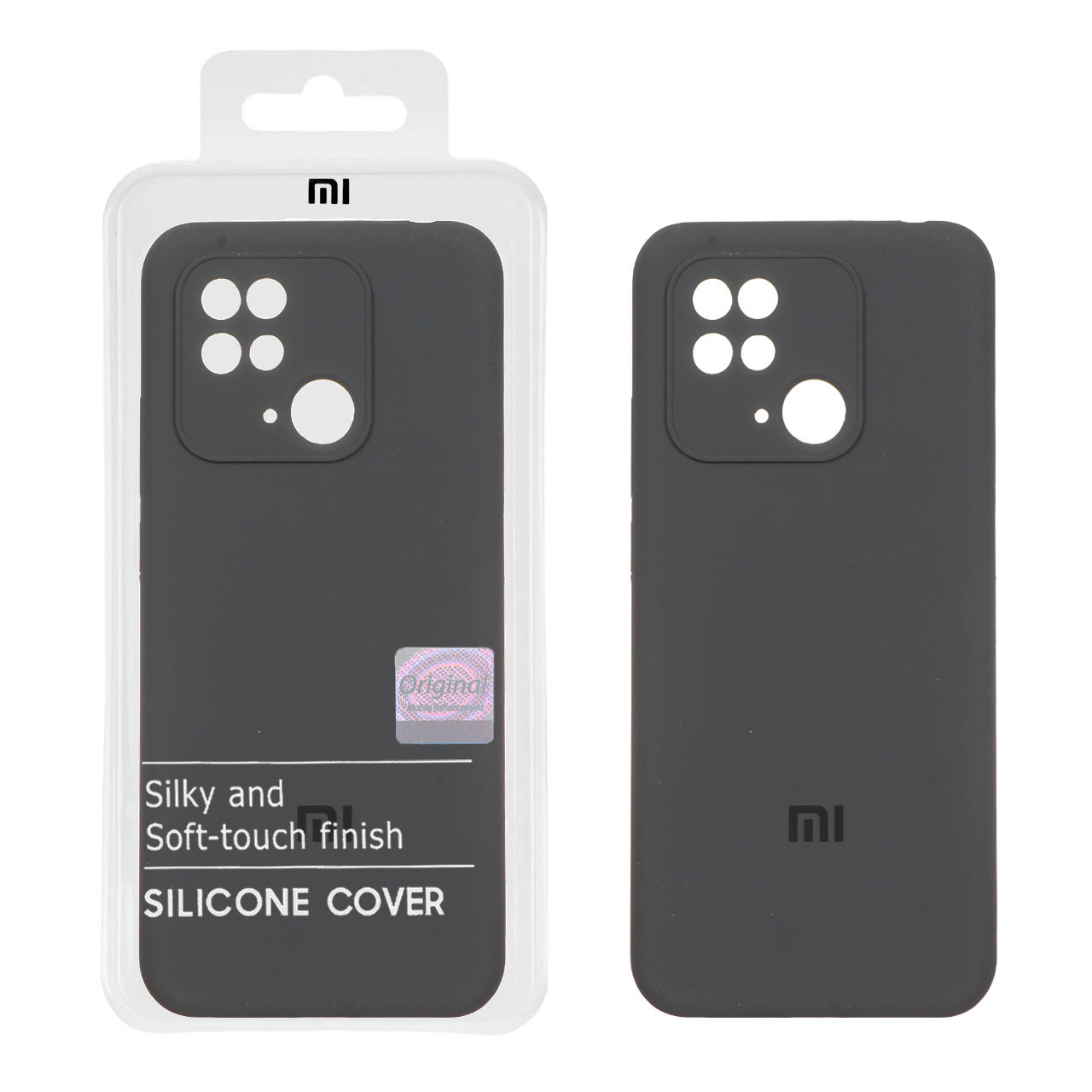 قاب سیلیکونی پاک کنی اورجینال Master Quality مدل Xiaomi Redmi 10C / Redmi 10 Power / Poco C40 - خاکستری