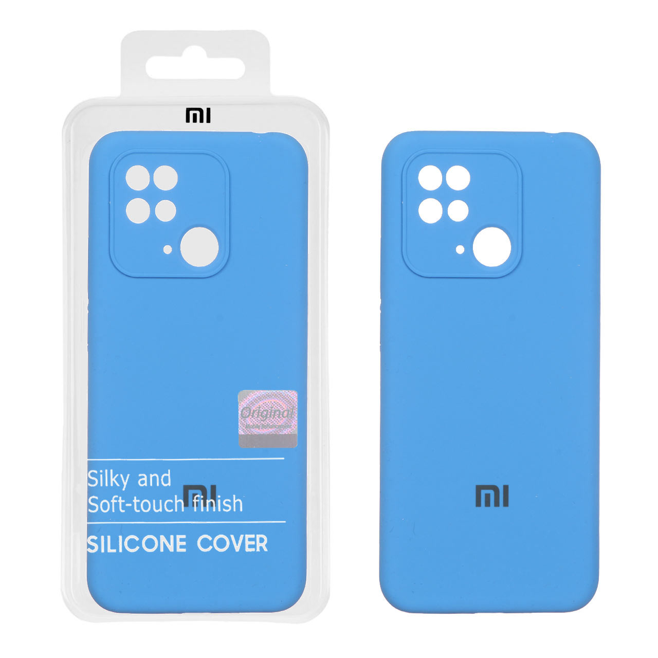 قاب سیلیکونی پاک کنی اورجینال Master Quality مدل Xiaomi Redmi 10C / Redmi 10 Power / Poco C40 - آبی