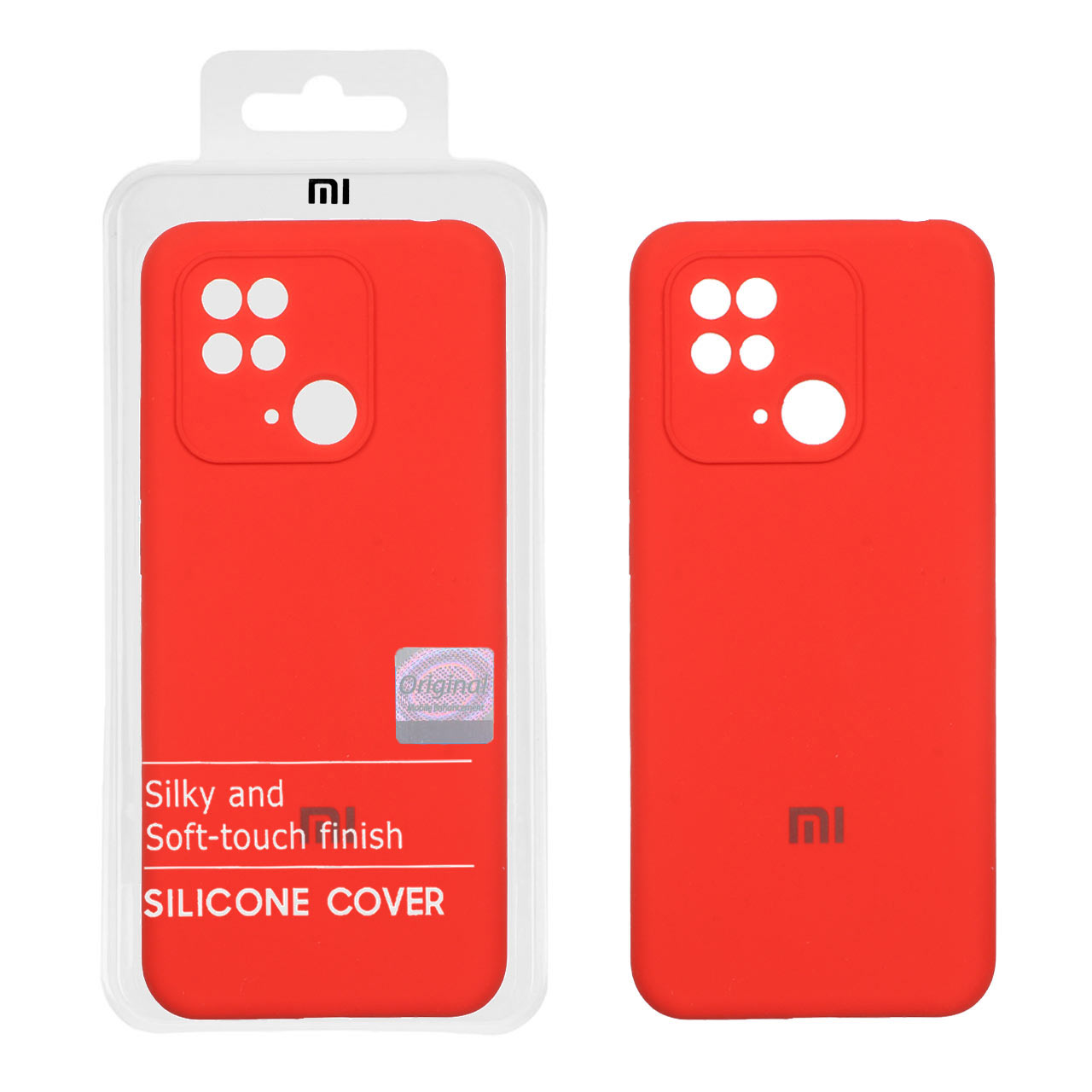 قاب سیلیکونی پاک کنی اورجینال Master Quality مدل Xiaomi Redmi 10C / Redmi 10 Power / Poco C40 - قرمز