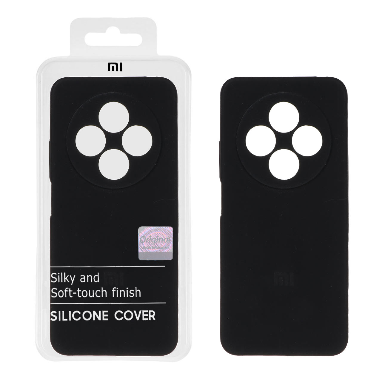 قاب سیلیکونی پاک کنی اورجینال Master Quality مدل Xiaomi Redmi 14C / Redmi A4 / Poco C75 - مشکی