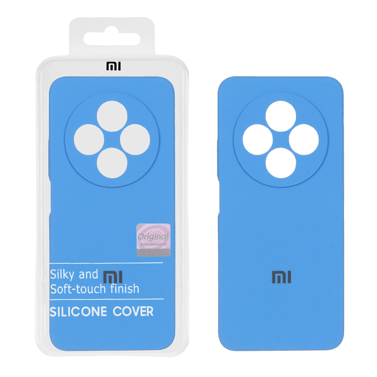 قاب سیلیکونی پاک کنی اورجینال Master Quality مدل Xiaomi Redmi 14C / Redmi A4 / Poco C75 - آبی