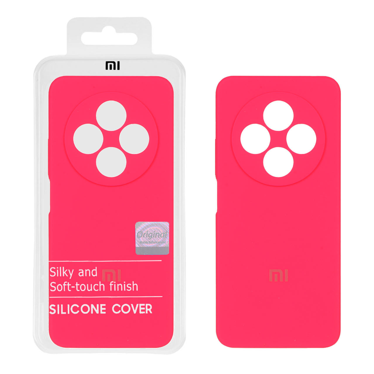 قاب سیلیکونی پاک کنی اورجینال Master Quality مدل Xiaomi Redmi 14C / Redmi A4 / Poco C75 - صورتی فانتزی