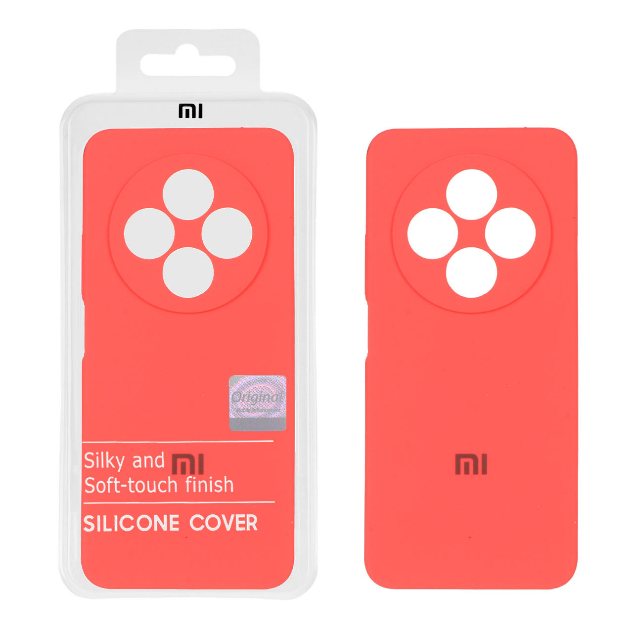 قاب سیلیکونی پاک کنی اورجینال Master Quality مدل Xiaomi Redmi 14C / Redmi A4 / Poco C75 - مرجانی
