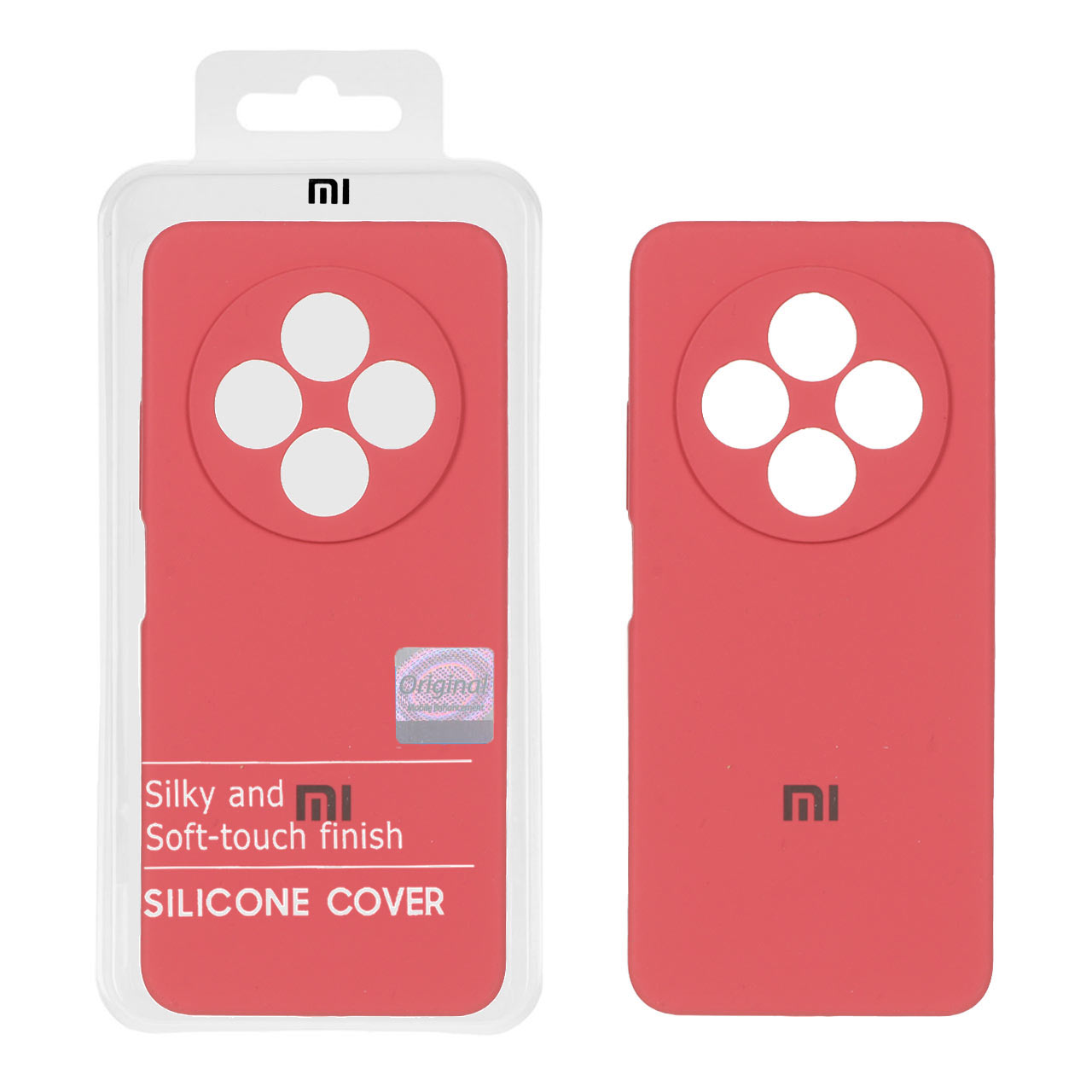 قاب سیلیکونی پاک کنی اورجینال Master Quality مدل Xiaomi Redmi 14C / Redmi A4 / Poco C75 - هلویی
