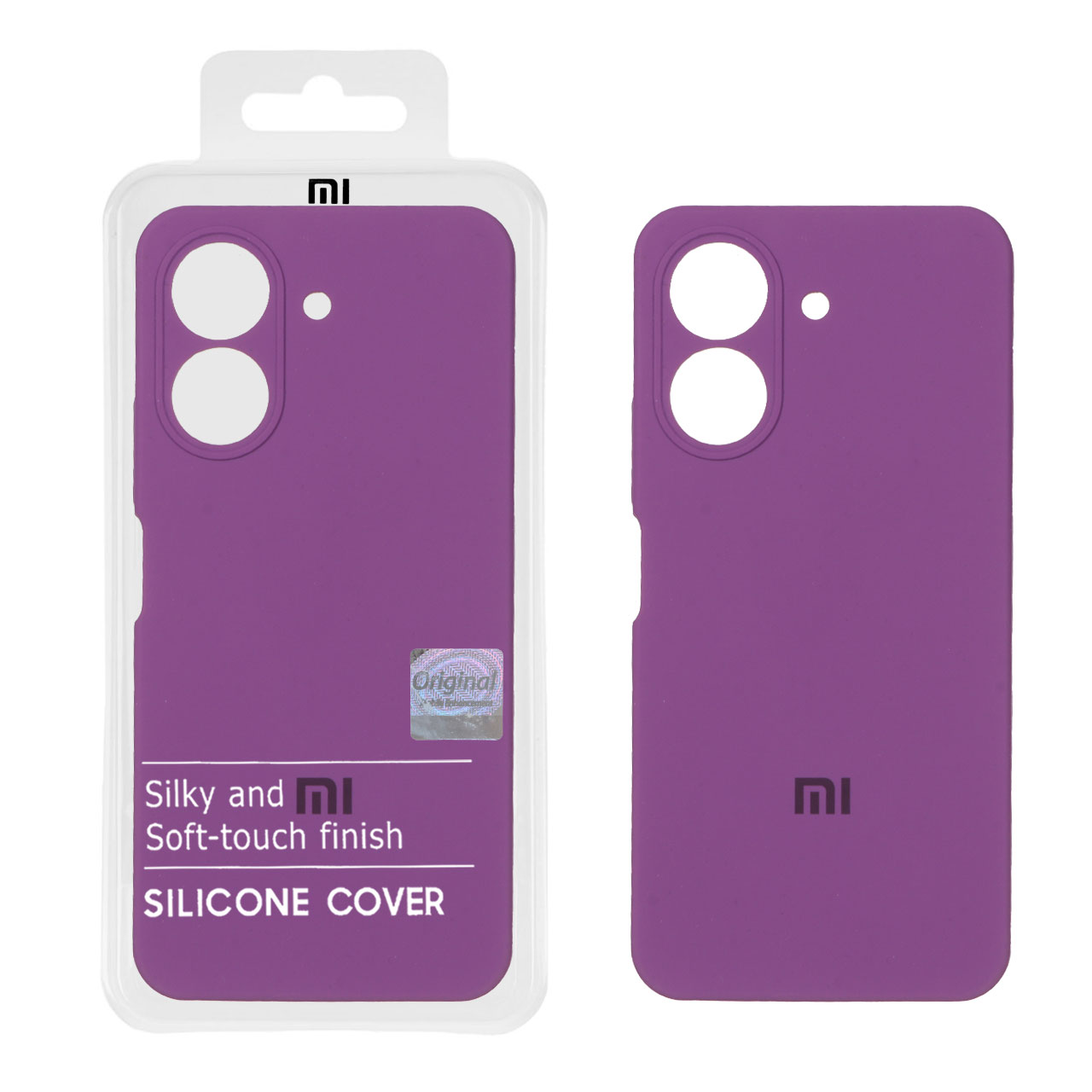 قاب سیلیکونی پاک کنی اورجینال Master Quality مدل Xiaomi Redmi 13C / Poco C65 - ارغوانی