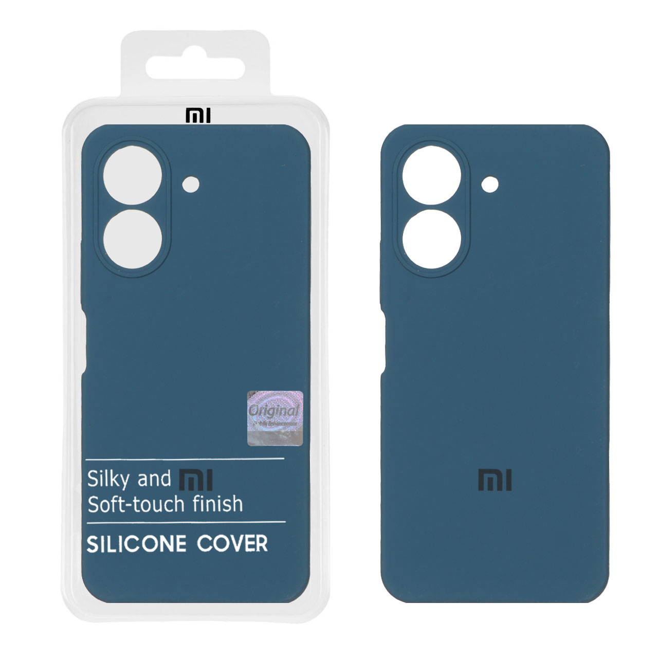 قاب سیلیکونی پاک کنی اورجینال Master Quality مدل Xiaomi Redmi 13C / Poco C65 - آبی اقیانوسی