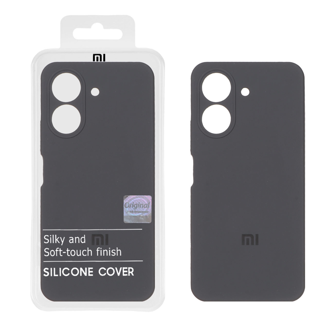 قاب سیلیکونی پاک کنی اورجینال Master Quality مدل Xiaomi Redmi 13C / Poco C65 - خاکستری