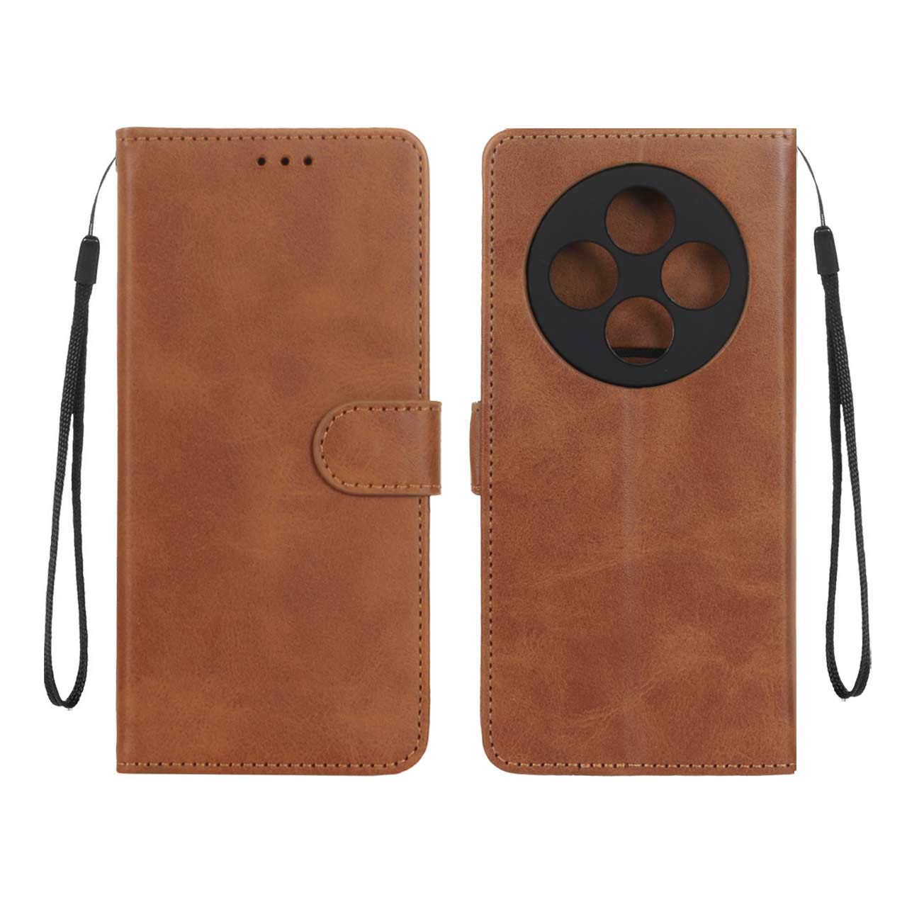 کیف موبایل مگنتی Xiaomi Redmi 14C / Redmi A4 / Poco C75 - عسلی