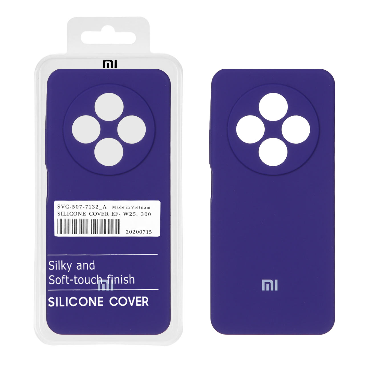 قاب سیلیکونی پاک کنی اورجینال درجه یک Xiaomi Redmi 14C / Redmi A4 / Poco C75 - بنفش