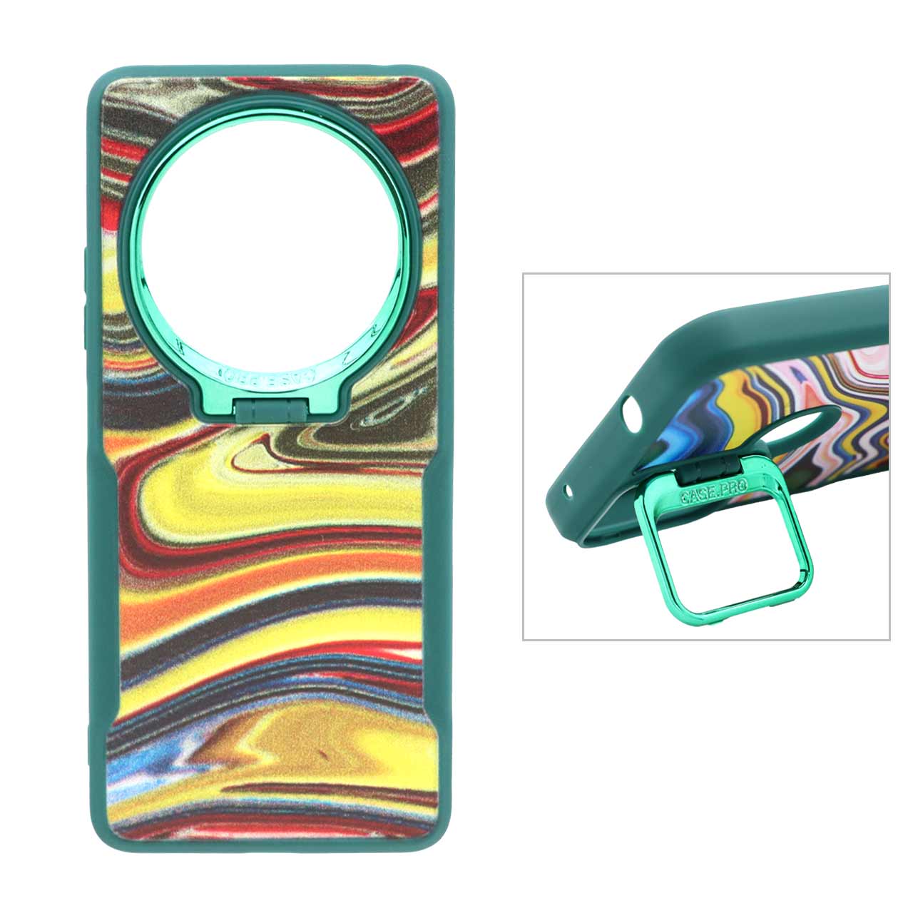 قاب Case Pro آبرنگی لنز متال استندشو Xiaomi Redmi 14C / Redmi A4 / Poco C75