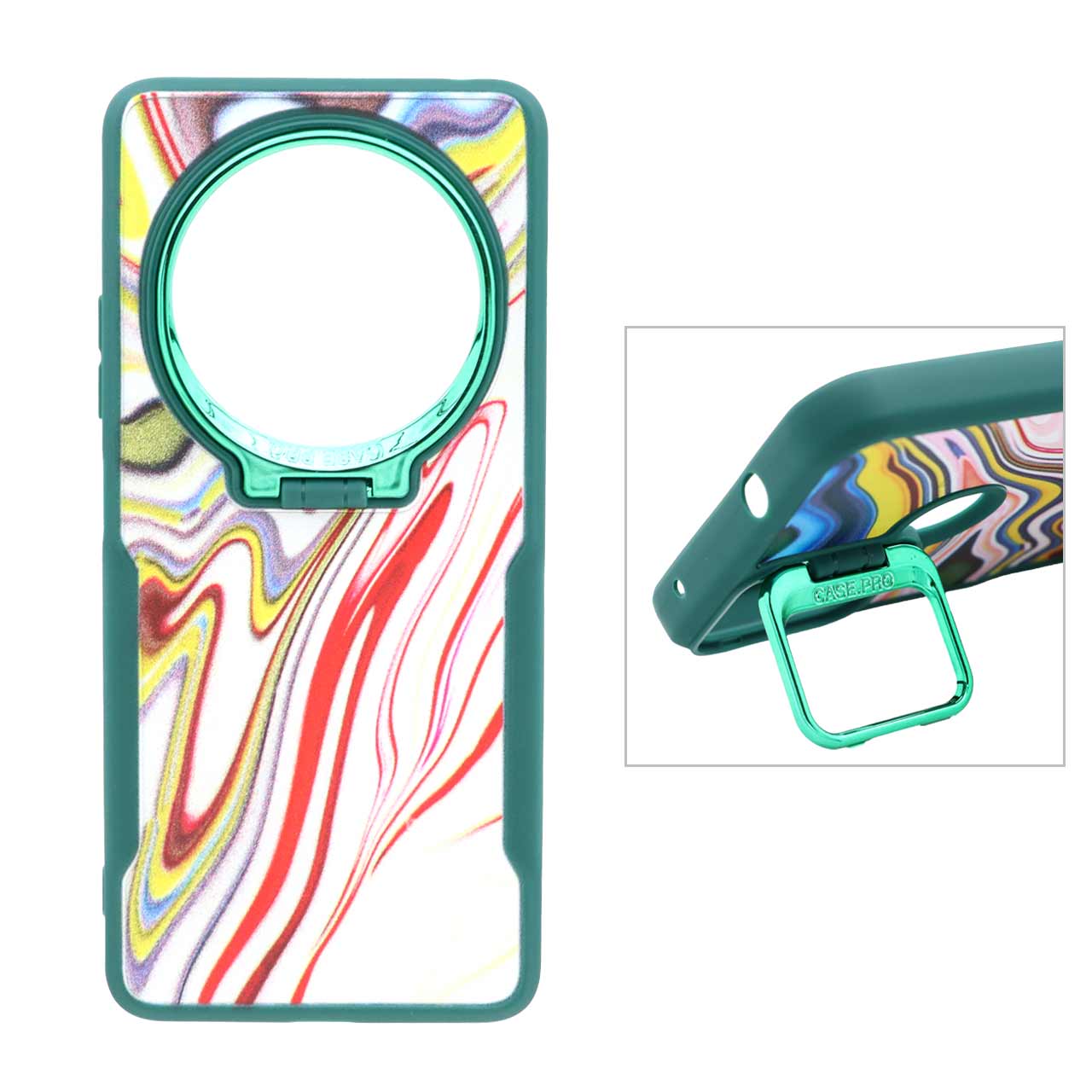 قاب Case Pro آبرنگی لنز متال استندشو Xiaomi Redmi 14C / Redmi A4 / Poco C75
