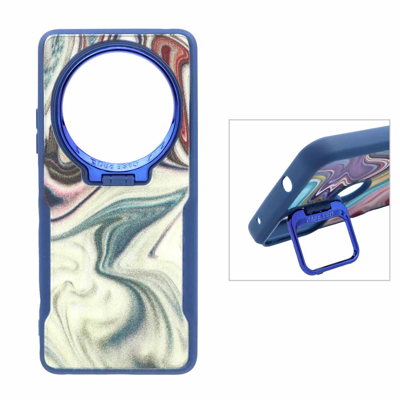 قاب Case Pro آبرنگی لنز متال استندشو Xiaomi Redmi 14C / Redmi A4 / Poco C75