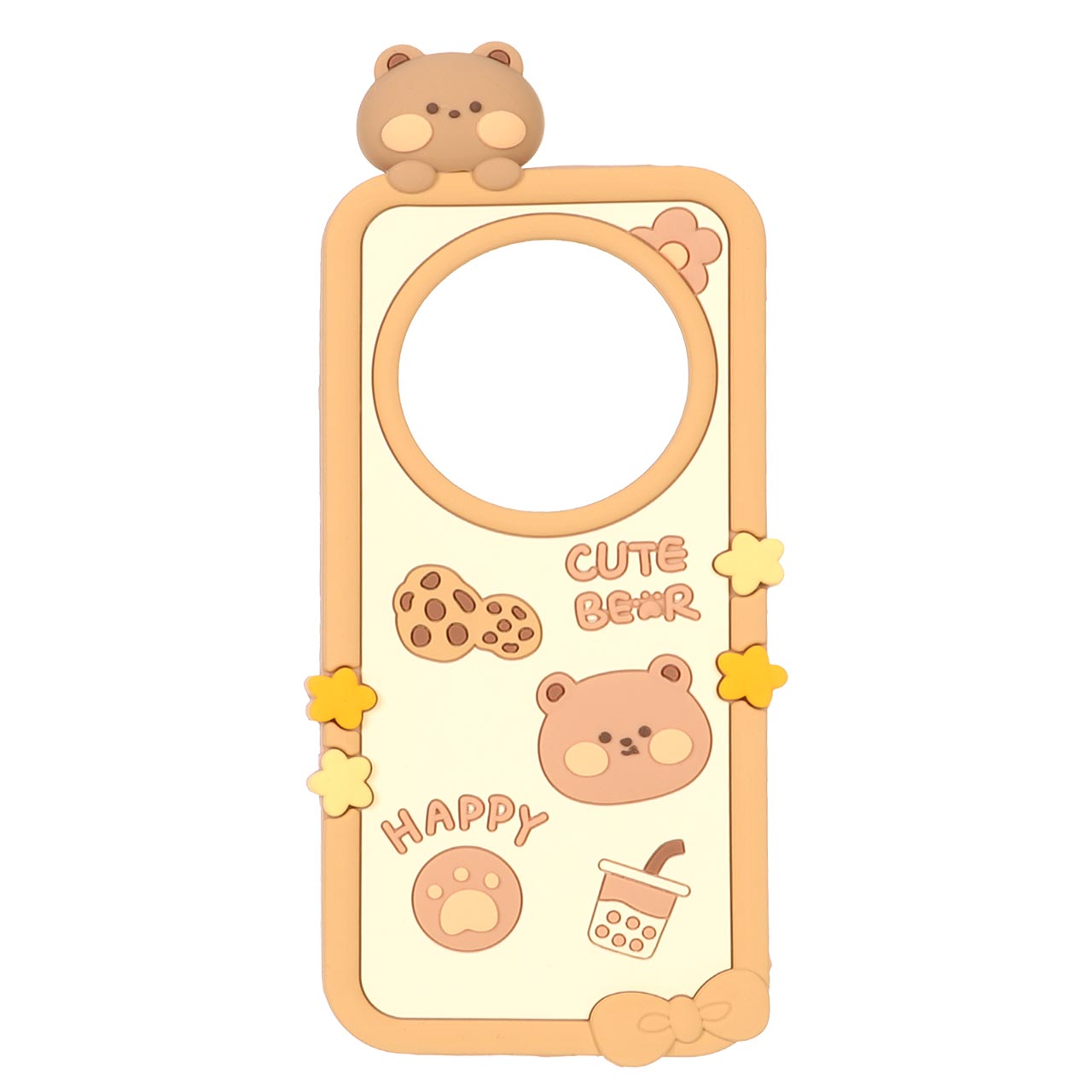 قاب سیلیکونی عروسک دار CUTE BEAR مدل Xiaomi Redmi 14C / Poco C75 - نسکافه ای