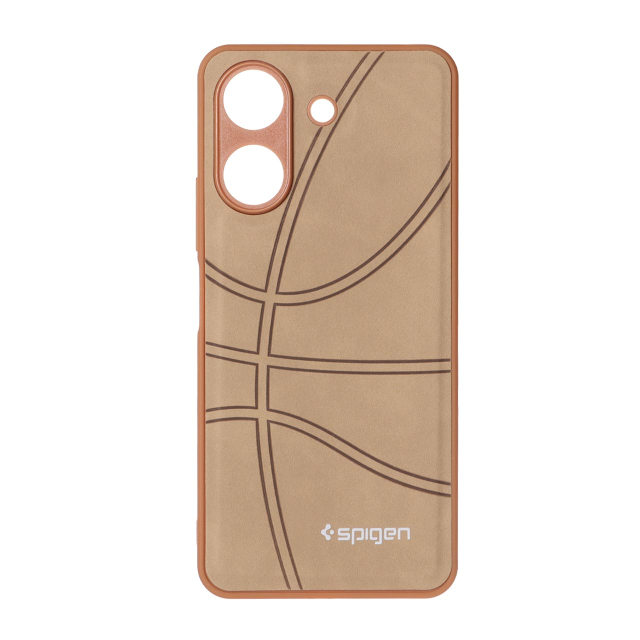 قاب طرح جیر Spigen بسکتبالی Xiaomi Redmi 13C / Poco C65 - نسکافه ای