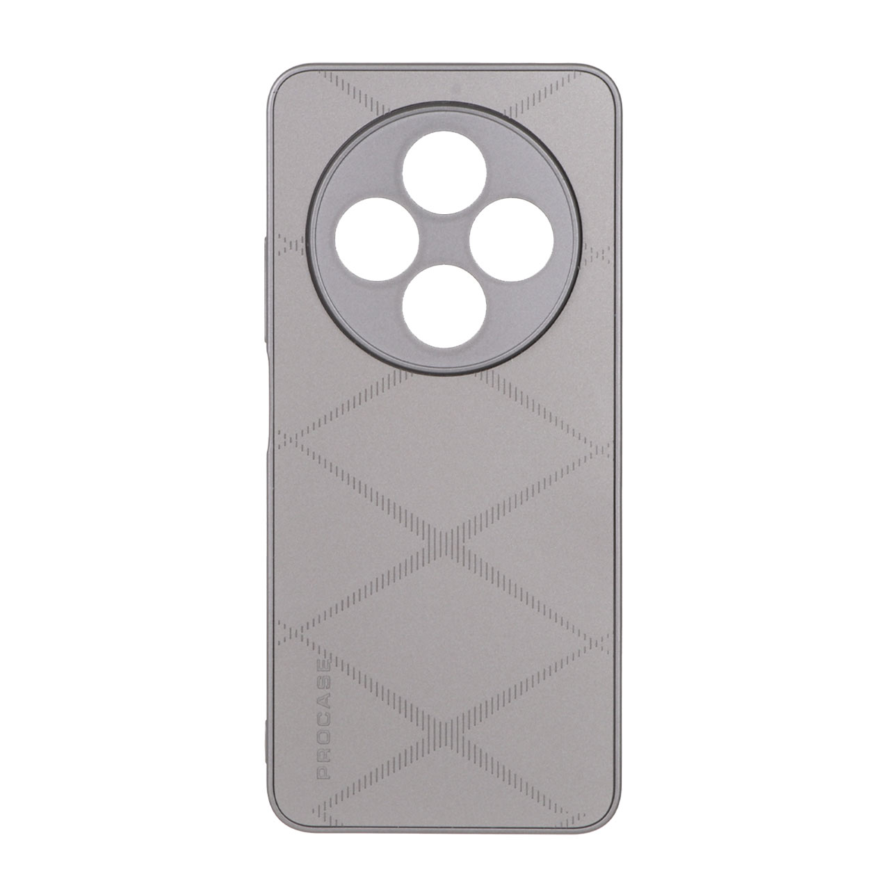قاب Case Pro PVD طرح لوزی Xiaomi Redmi 14C / Redmi A4 / Poco C75 - خاکستری