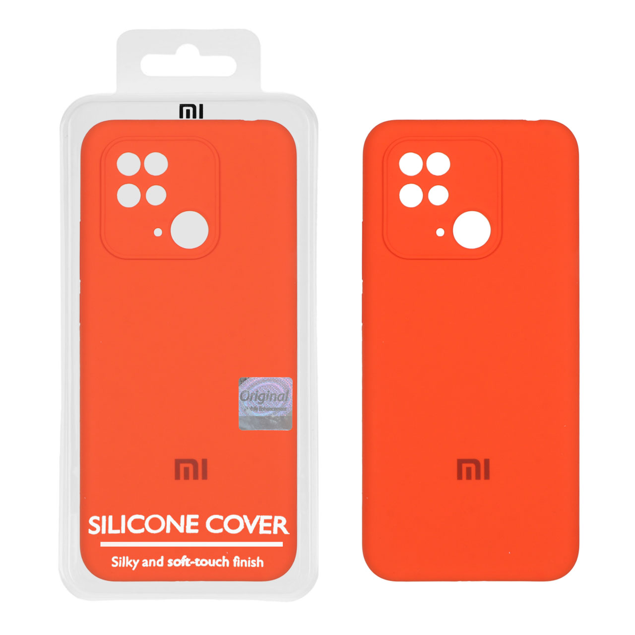 قاب سیلیکونی پاک کنی اورجینال Master Quality مدل Xiaomi Redmi 10C / Redmi 10 Power / Poco C40 - نارنجی