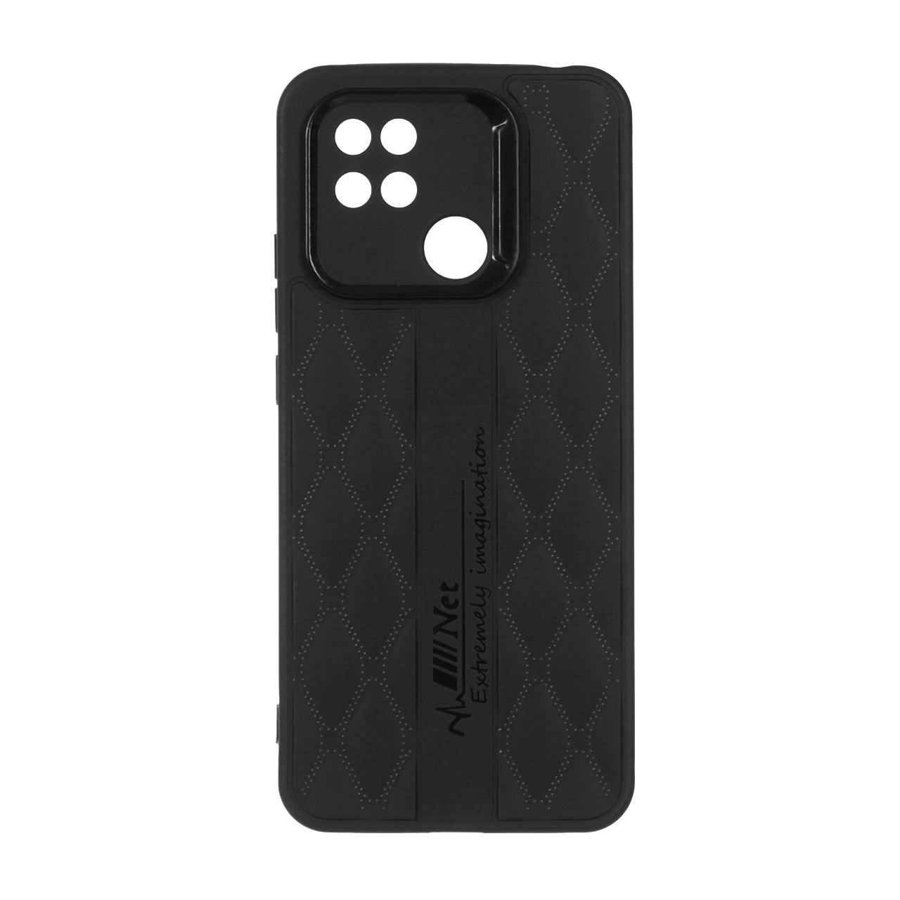 قاب پافر لوزی دور لنز براق Xiaomi Redmi 10C / Redmi 10 Power / Poco C40 - مشکی