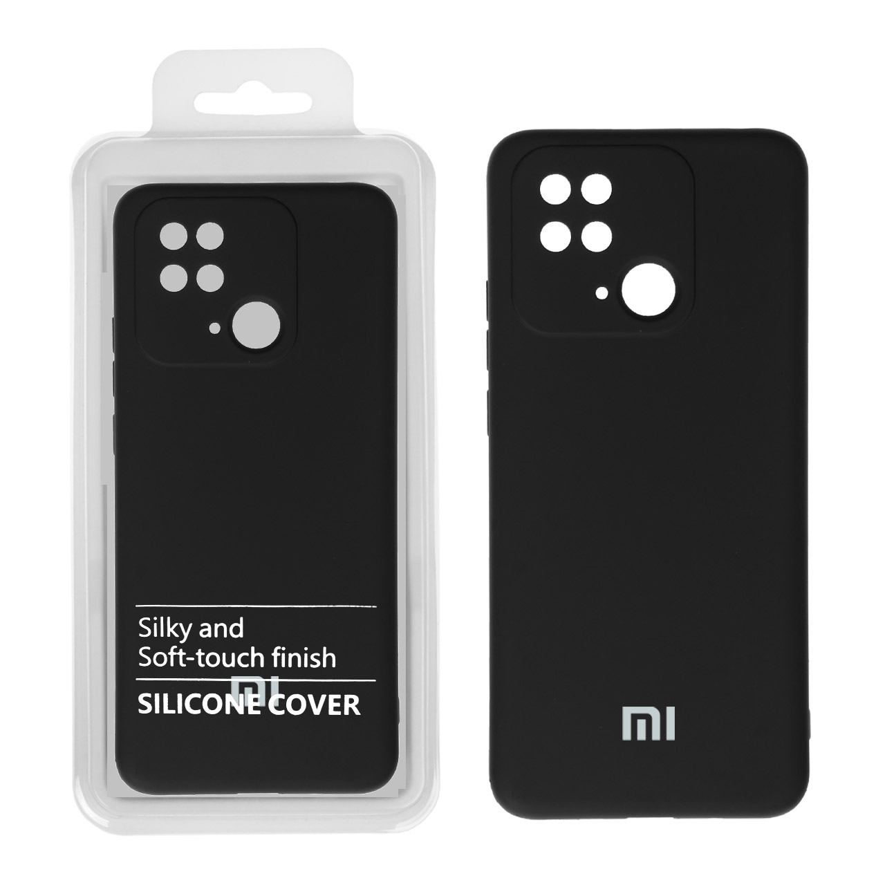 قاب نیو سیلیکون محافظ لنزدار Xiaomi Redmi 10C / Poco C40 - RFF مشکی