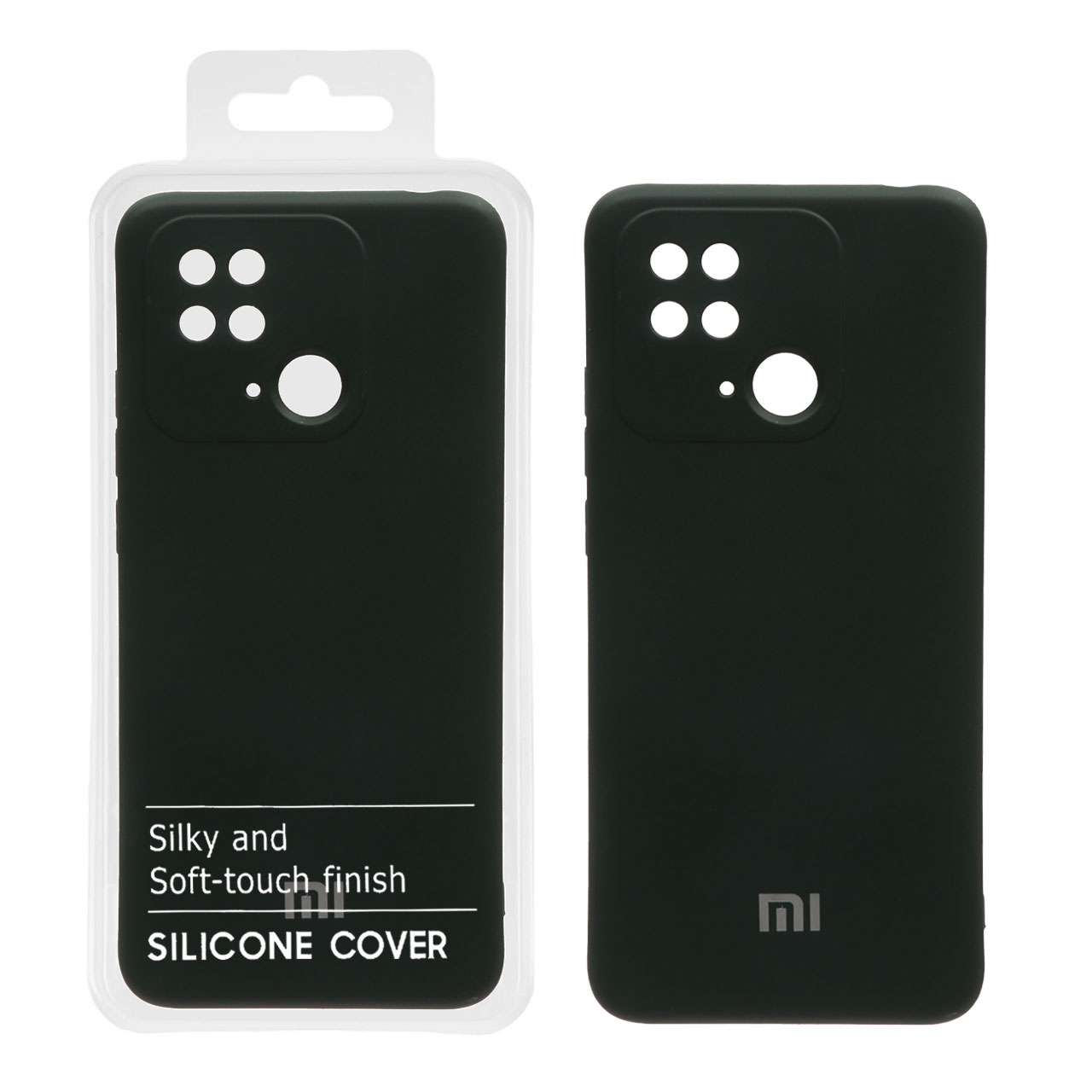 قاب نیو سیلیکون محافظ لنزدار Xiaomi Redmi 10C / Poco C40 - RFF - سبز تیره