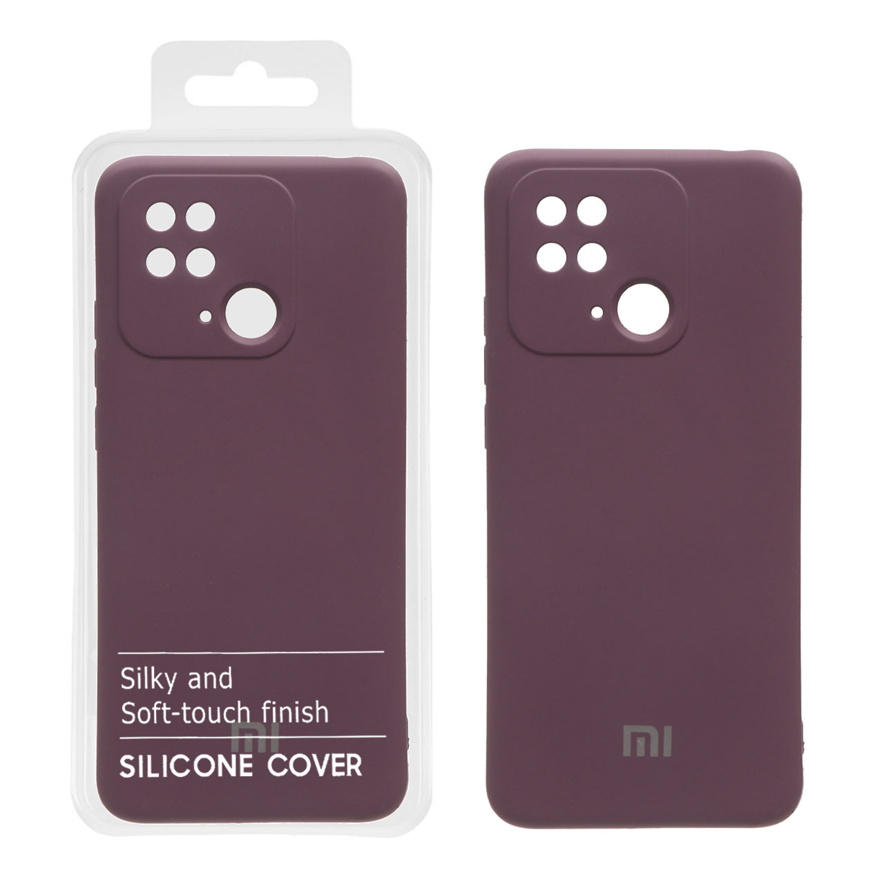 قاب نیو سیلیکون محافظ لنزدار Xiaomi Redmi 10C / Poco C40 - RFF - بادمجانی