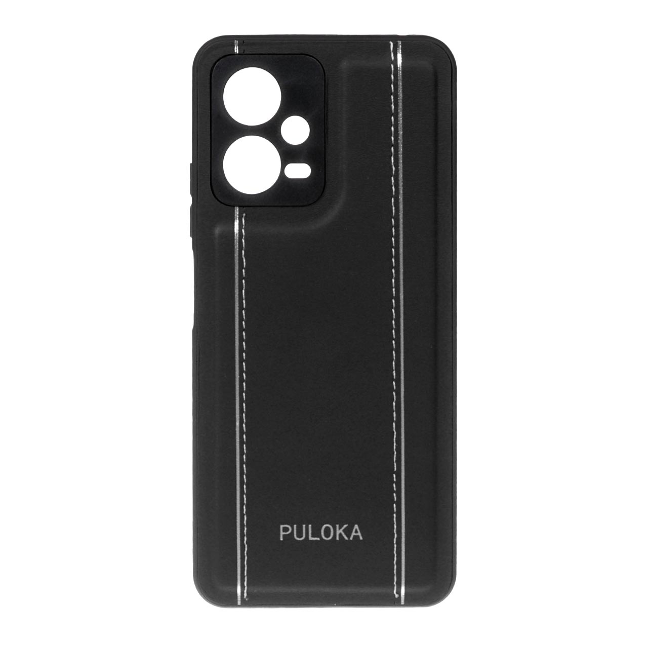 قاب Puloka نقره دوخت Xiaomi Redmi Note 12 5G / Poco X5 - مشکی