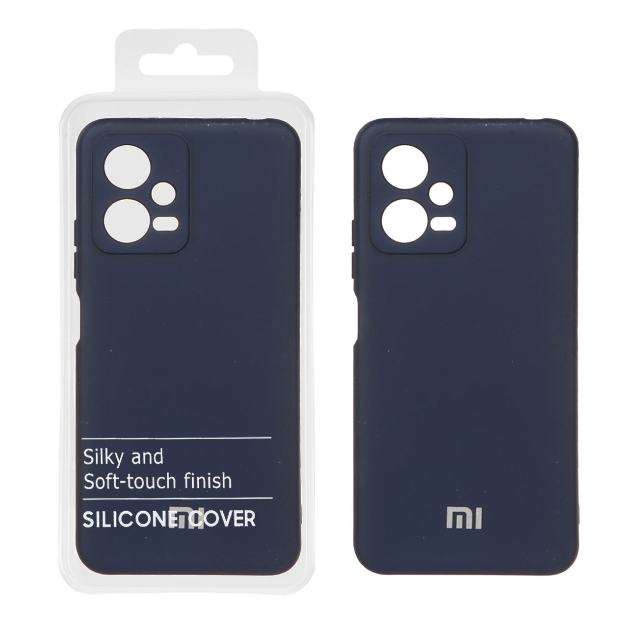 قاب نیو سیلیکون محافظ لنزدار Xiaomi Redmi Note 12 5G / Poco X5 - RFF - سرمه ای