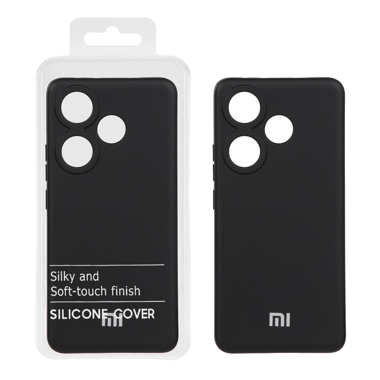 قاب نیو سیلیکون محافظ لنزدار Xiaomi Poco F6 - RFF - مشکی
