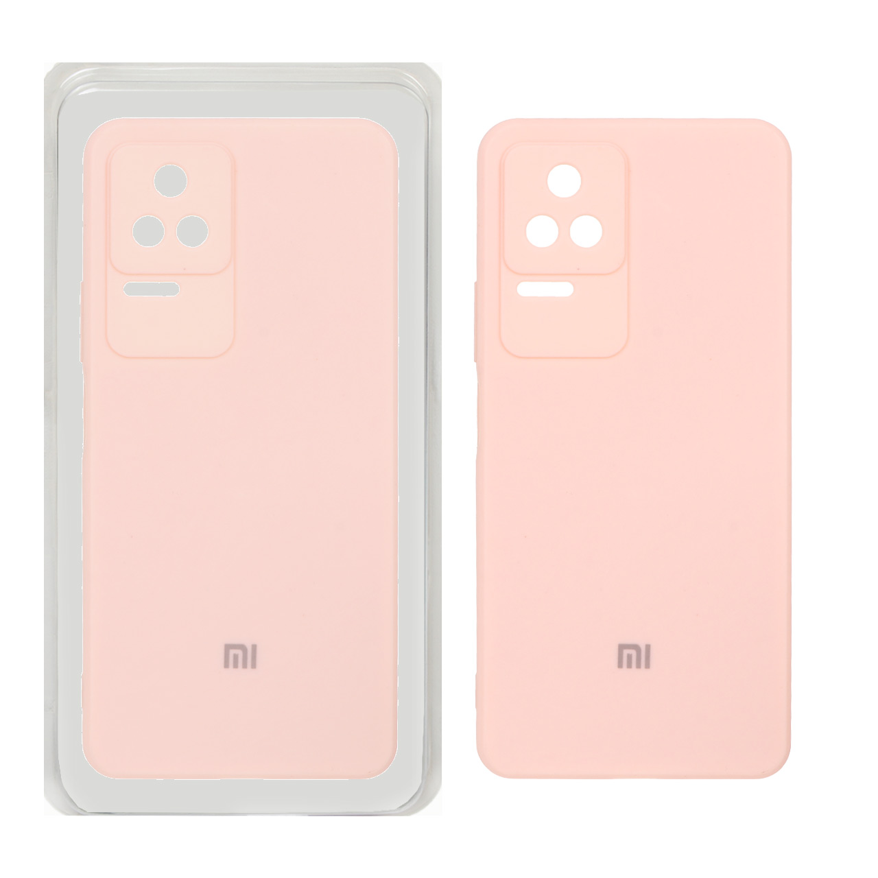 قاب سیلیکونی High Copy مدل AKB - Xiaomi Poco F4 / K40S - صورتی روشن