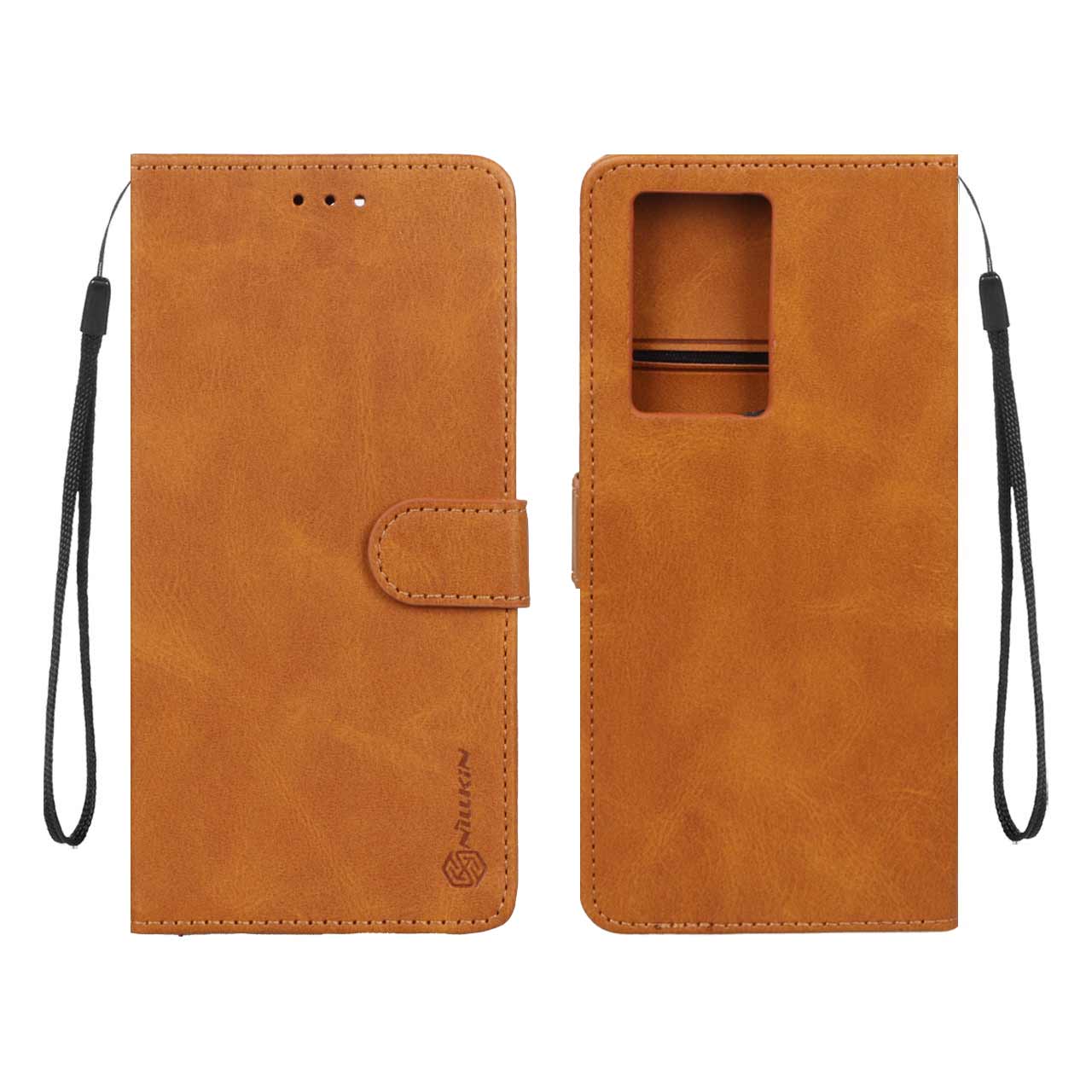 کیف موبایل مگنتی Nillkin مدل Xiaomi Poco F5 Pro / Redmi K60 - عسلی