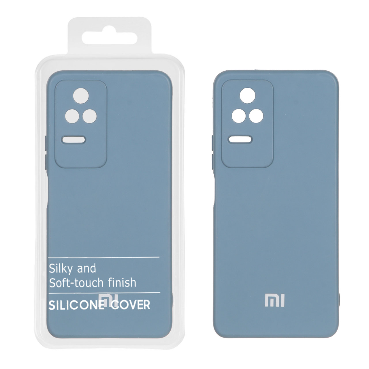 قاب نیو سیلیکون محافظ لنزدار Xiaomi Poco F4 / K30S - RFF - آبی فیلی
