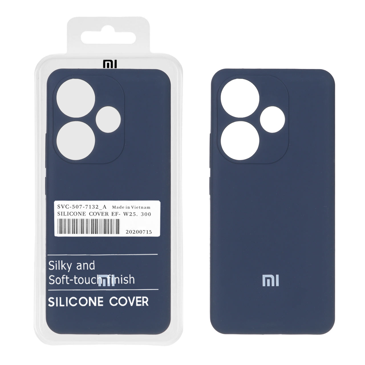 قاب سیلیکونی پاک کنی اورجینال درجه یک Xiaomi Poco F6 5G - سرمه ای